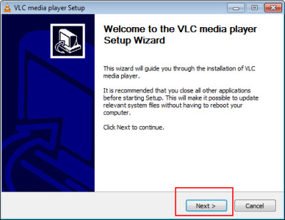 VLC plugin setup wizard