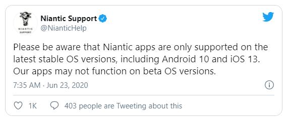 Niantic Support