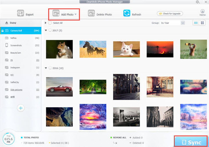 Transfer Photos from PC to iPhone - DearMob iPhone Manager
