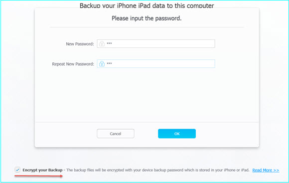 encrypt backup meaning iphone