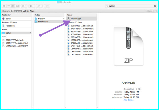 how to export bookmarks from safari mac