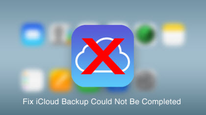 iCloud backup failed