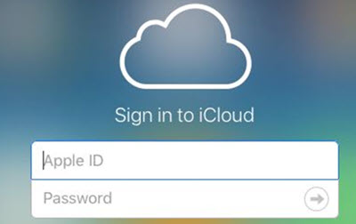 sign in iCloud