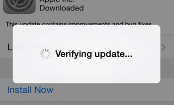 iPhone Stuck on Verifying Update