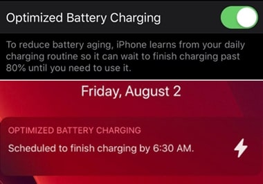 iOS 13 Optimized Battery Charging