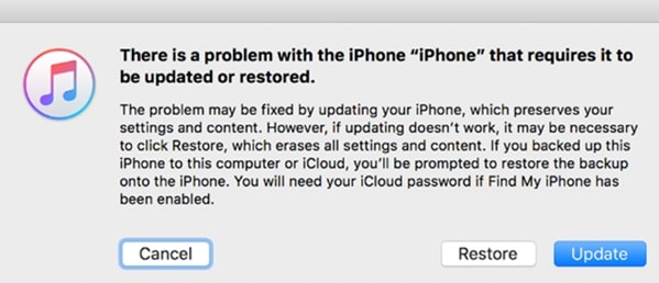 iTunes detects iPhone in Recovery Mode