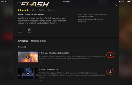 netflix offline viewing mac os x