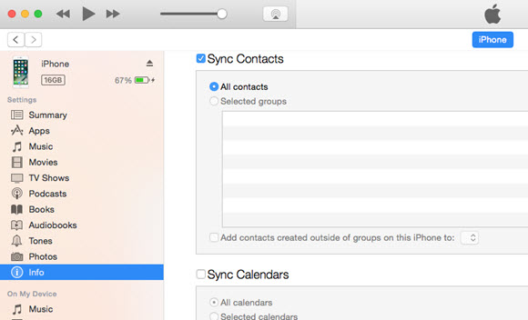 sync contacts from iphone to mac for imessage