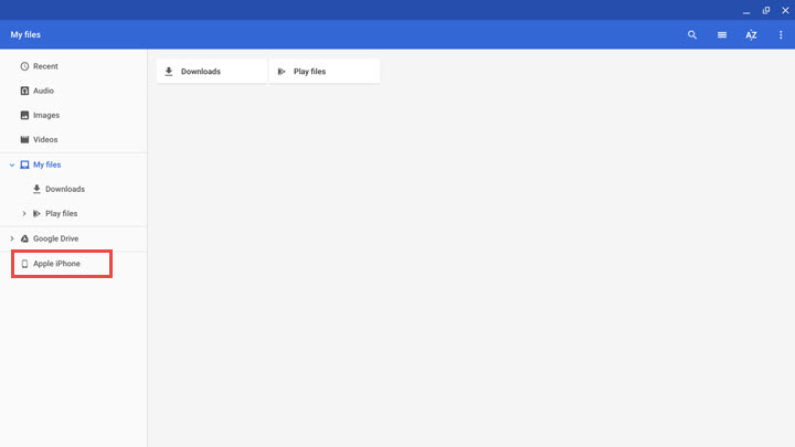 Transfer Photos from iPhone to Chromebook Using USB - Step 2