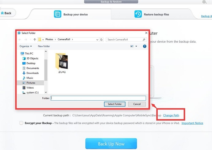 How To Change Itunes Backup Location To D Drive Nas Das